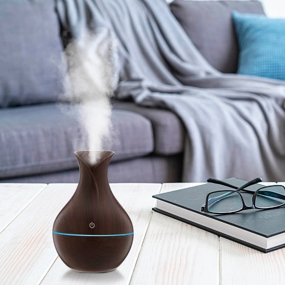 Wood Grain Vase-Shaped Essential Oil Diffuser - Picture 4 of 8